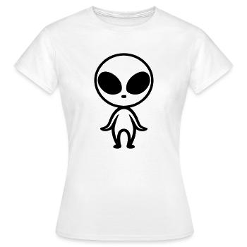 alien - T-shirt Femme - blanc - Devant - AI Model Female 172 dark (172cm)