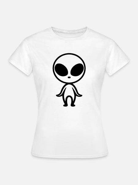 Außerirdischer - Frauen T-Shirt - Weiß