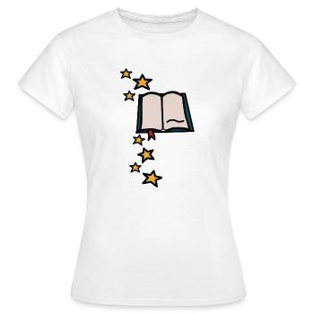 Magic Book - Women's T-Shirt - white - Front - AI Model Female 172 dark (172cm)