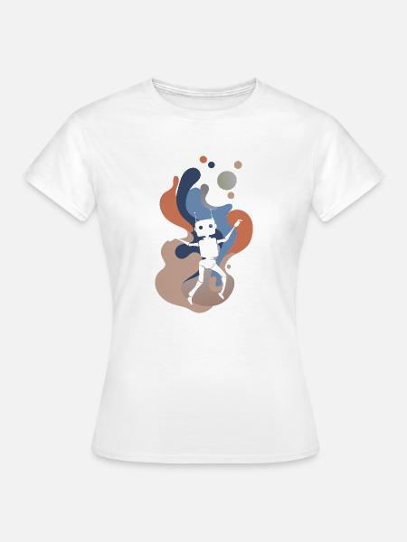 Roboter Cyborg - Frauen T-Shirt - Weiß