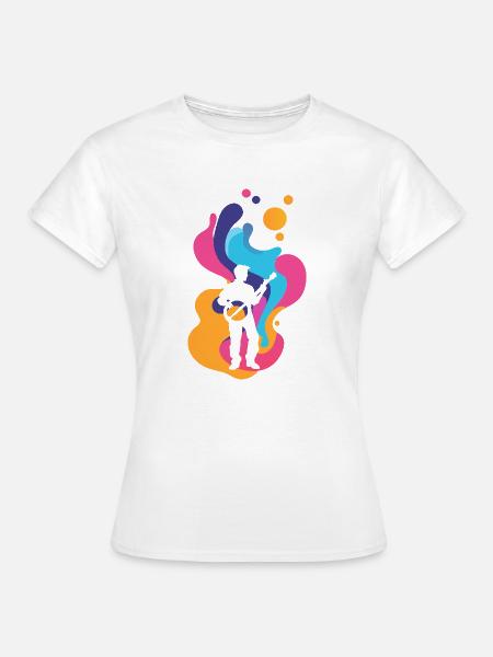 Banjo Dixie Instrument - Frauen T-Shirt - Weiß