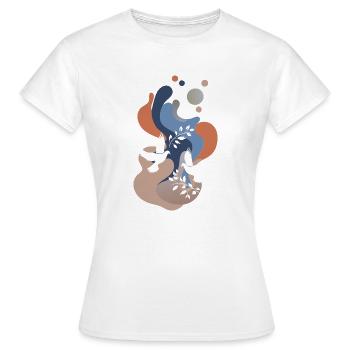Doves Peace Sign Turtle Doves - Women's T-Shirt - white - Front - AI Model Female 172 dark (172cm)