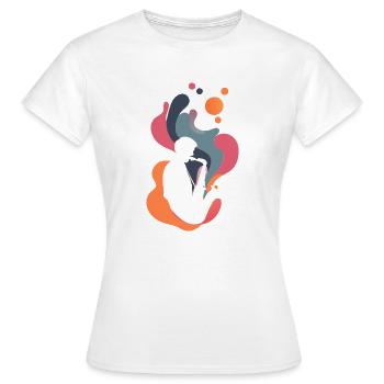 Saxophon Blaskapelle Jazz - Frauen T-Shirt - Weiß - Vorne - AI Model Female 172 dark (172cm)