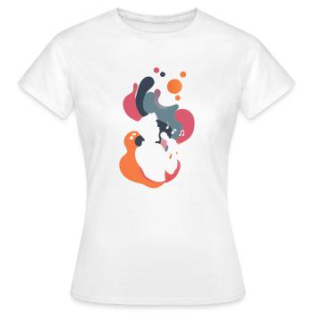 Voice Karaoke - Women's T-Shirt - white - Front - AI Model Female 172 dark (172cm)