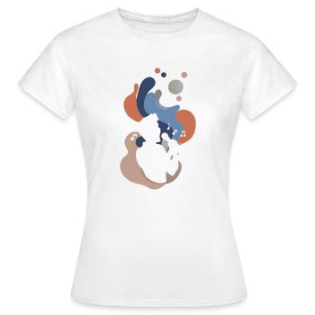 Karaoke Chor Gesang - Frauen T-Shirt - Weiß - Vorne - AI Model Female 172 dark (172cm)