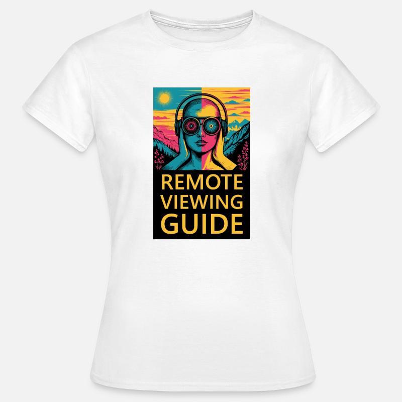 Remote Viewing Guide – Psychedelischer Kopf - Frauen T-Shirt - Weiß