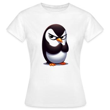 Penguin Funny Animals - Women's T-Shirt - white - Front - AI Model Female 172 dark (172cm)