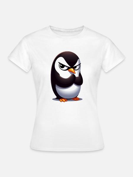 Penguin Funny Animals - Women's T-Shirt - white