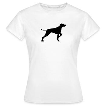 Jagdhund - Frauen T-Shirt - Weiß - Vorne - AI Model Female 172 dark (172cm)