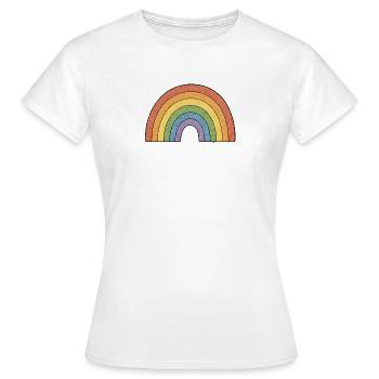 TINY ACTIVISTS | Rainbow - Women's T-Shirt - white - Front - AI Model Female 172 dark (172cm)