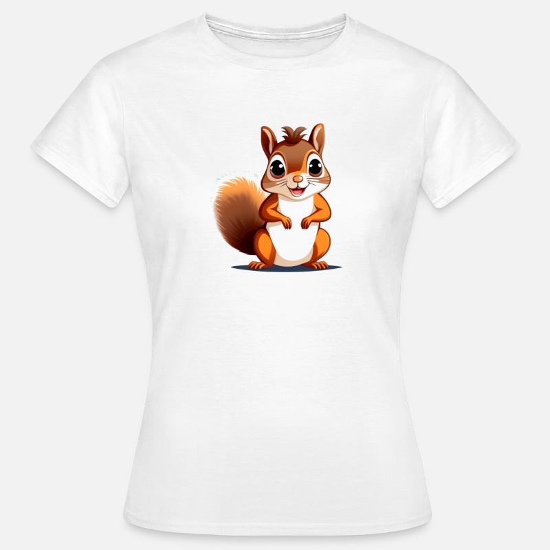 Eichhörnchen - Frauen T-Shirt - Weiß