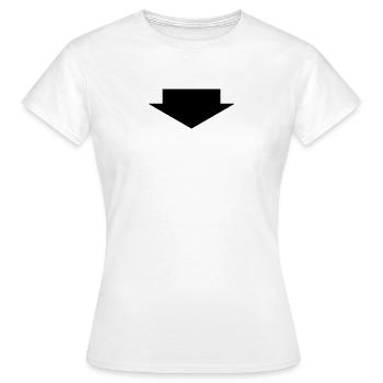 Pfeil - Frauen T-Shirt - Weiß - Vorne - AI Model Female 172 dark (172cm)