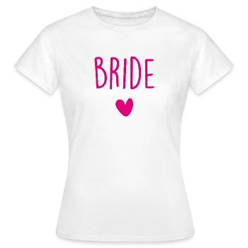 Bride - Frauen T-Shirt - Weiß - Vorne - AI Model Female 172 dark (172cm)