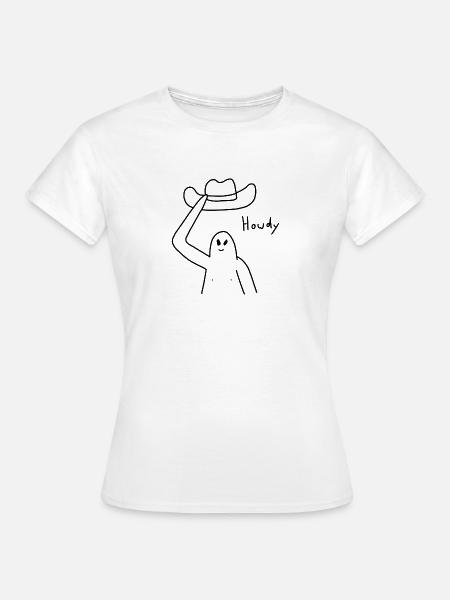 Howdy Cowboy - Frauen T-Shirt - Weiß
