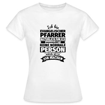 Evangelischer Pfarrer Geschenke - Frauen T-Shirt - Weiß - Vorne - AI Model Female 172 dark (172cm)