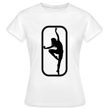 dancer - Women's T-Shirt - white - Front - AI Model Female 172 dark (172cm)