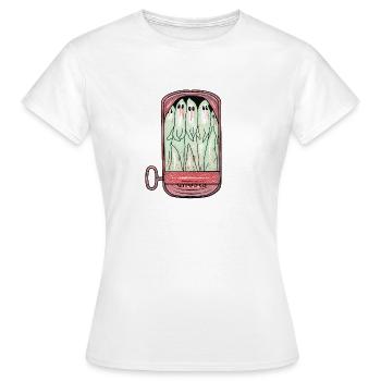 Ghostbox - Frauen T-Shirt - Weiß - Vorne - AI Model Female 172 dark (172cm)