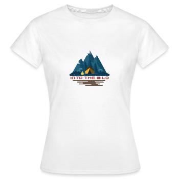 Into the wild - T-shirt Femme - blanc - Devant - AI Model Female 172 dark (172cm)