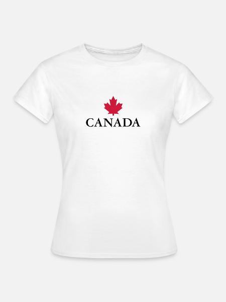 Canada Ottawa Ahornblatt Maple Leaf Kanada Amerika - Frauen T-Shirt - Weiß