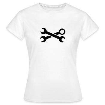 Wrench - Women's T-Shirt - white - Front - AI Model Female 172 dark (172cm)