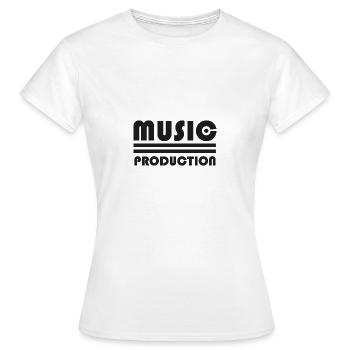 Production musicale - T-shirt Femme - blanc - Devant - AI Model Female 172 dark (172cm)