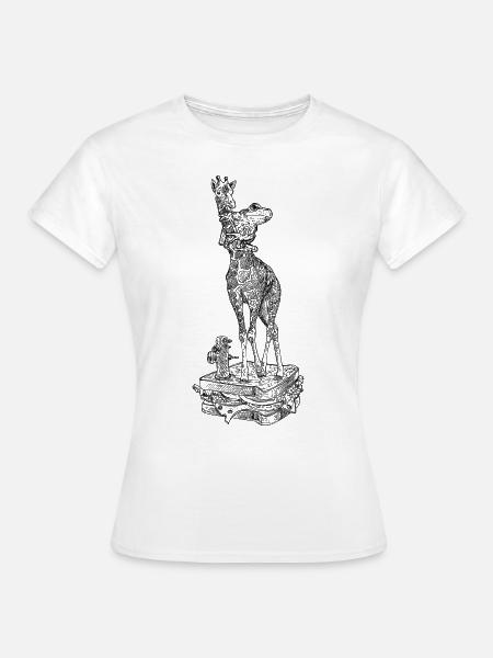 Giraffensandwich - Frauen T-Shirt - Weiß