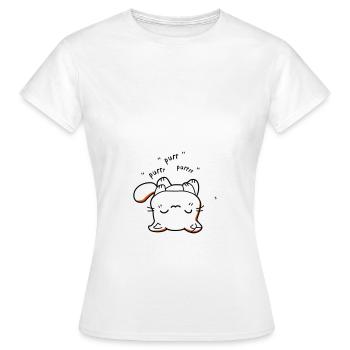 Kitten kawaii purr - Women's T-Shirt - white - Front - AI Model Female 172 dark (172cm)