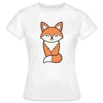 Fox Foxes - Women's T-Shirt - white - Front - AI Model Female 172 dark (172cm)