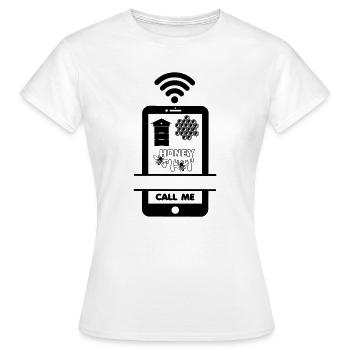Rufen Sie mich an Imker Honig - Frauen T-Shirt - Weiß - Vorne - AI Model Female 172 dark (172cm)