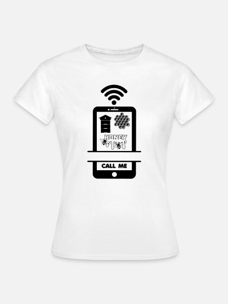 Rufen Sie mich an Imker Honig - Frauen T-Shirt - Weiß
