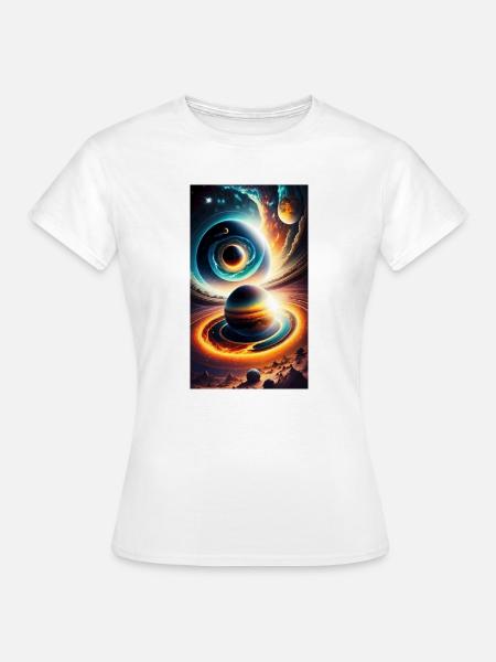 Astralplanetarer Wirbel - Frauen T-Shirt - Weiß