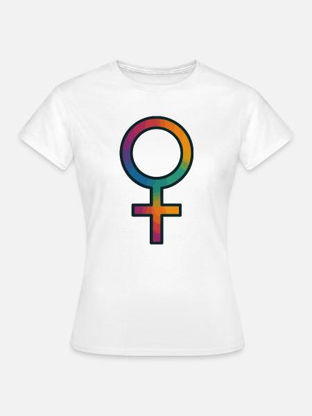 Venussymbol - Frauen T-Shirt - Weiß