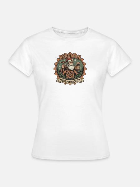 Bergmann Weihnacht Pottnachten - Frauen T-Shirt - Weiß