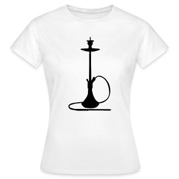 Shisha Silhouette - T-shirt Femme - blanc - Devant - AI Model Female 172 dark (172cm)