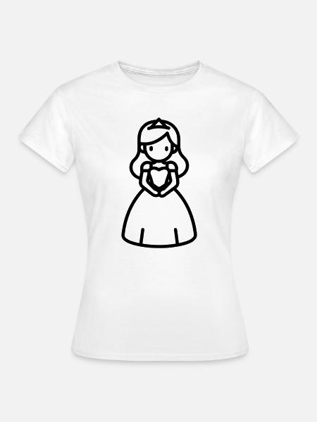 Prinzessin - Frauen T-Shirt - Weiß