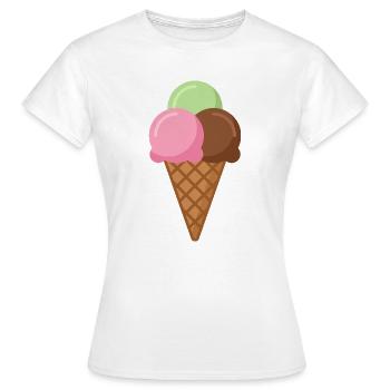 Eiswaffel - Women's T-Shirt - white - Front - AI Model Female 172 dark (172cm)
