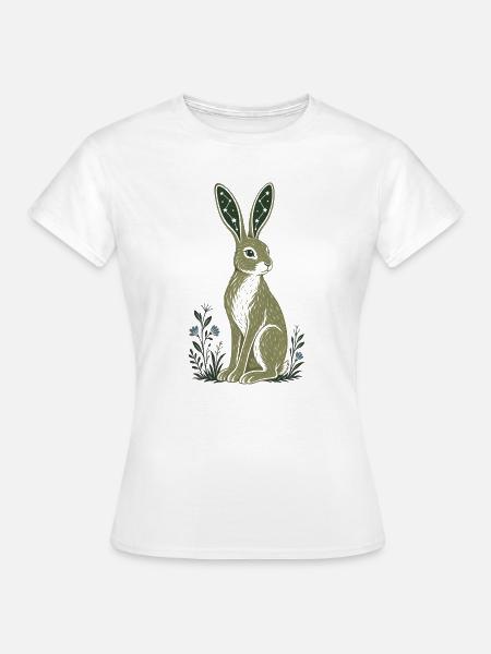 Ohren der Sternhasenkonstellation Himmelshasen - Frauen T-Shirt - Weiß