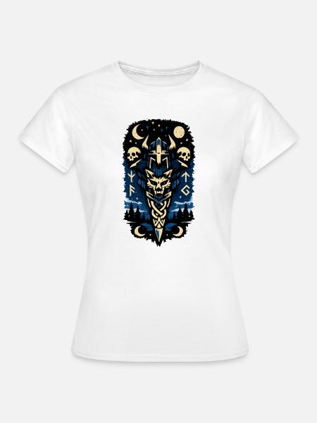 Nachtwald Wächter Sigil - Frauen T-Shirt - Weiß