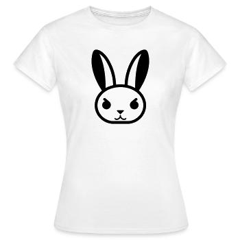 lapin - T-shirt Femme - blanc - Devant - AI Model Female 172 dark (172cm)