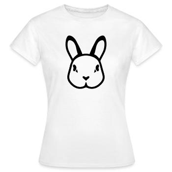 lapin - T-shirt Femme - blanc - Devant - AI Model Female 172 dark (172cm)