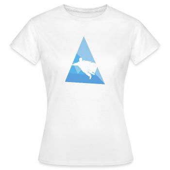 Wingsuit Combinaison de vol - T-shirt Femme - blanc - Devant - AI Model Female 172 dark (172cm)