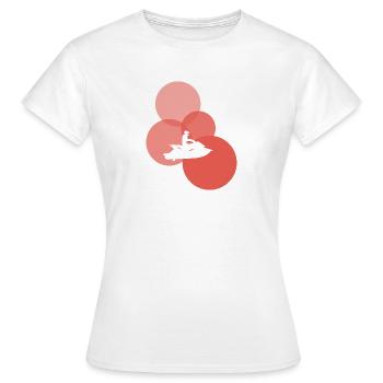 Water sports Snowmobiles Wakeskating - Women's T-Shirt - white - Front - AI Model Female 172 dark (172cm)