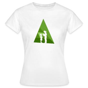 Enseignant à l’école primaire - T-shirt Femme - blanc - Devant - AI Model Female 172 dark (172cm)