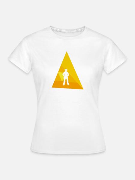 Western Rodeo Cowboystiefel - Frauen T-Shirt - Weiß