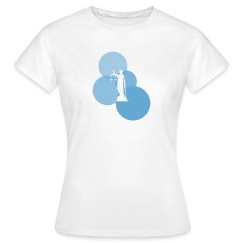 Recht Absatz Gericht - Frauen T-Shirt - Weiß - Vorne - AI Model Female 172 dark (172cm)