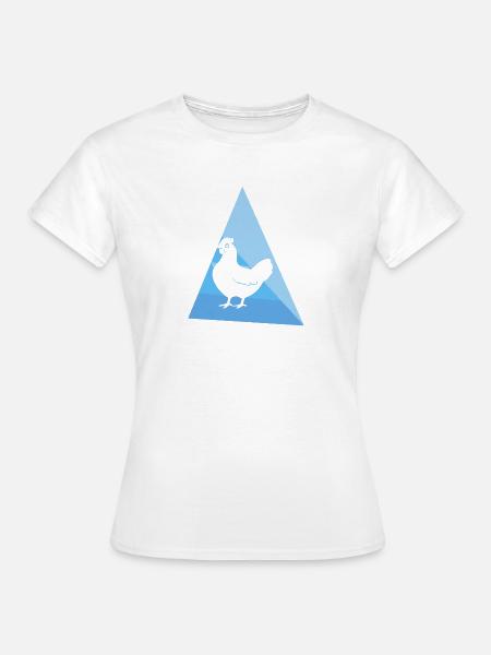 Huhn Ei Geflügel - Frauen T-Shirt - Weiß