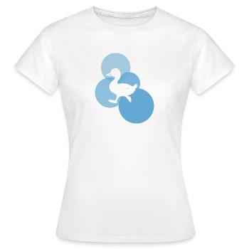 Enten Watscheln Quak - Frauen T-Shirt - Weiß - Vorne - AI Model Female 172 dark (172cm)