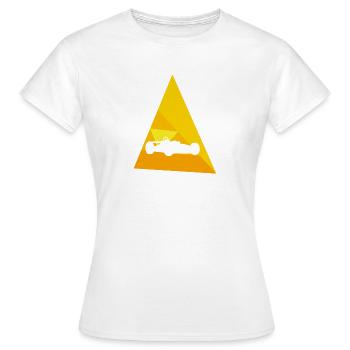 Turbo de course automobile - T-shirt Femme - blanc - Devant - AI Model Female 172 dark (172cm)