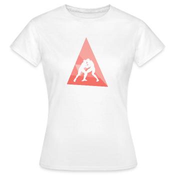 Wrestler Kampfkunst Kämpfer - Frauen T-Shirt - Weiß - Vorne - AI Model Female 172 dark (172cm)