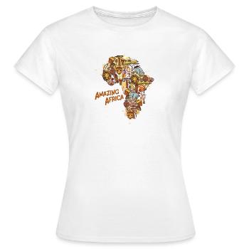 Incroyable Afrique - T-shirt Femme - blanc - Devant - AI Model Female 172 dark (172cm)